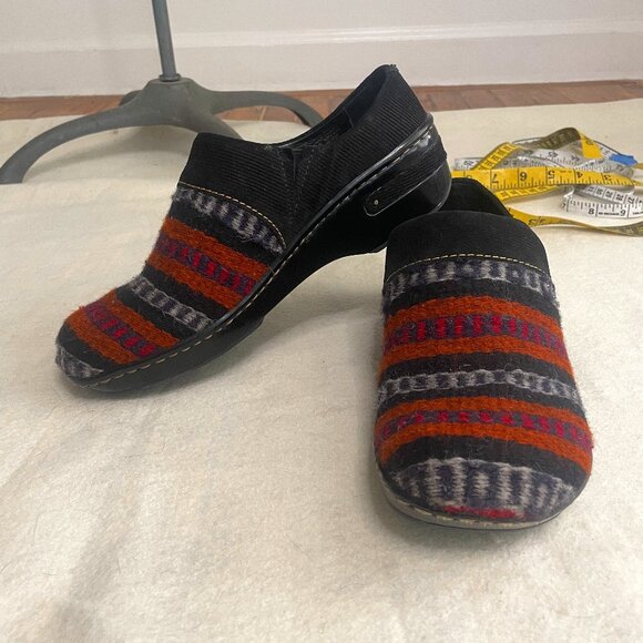 Born Multicolor Striped Mules - Picture 1 of 7